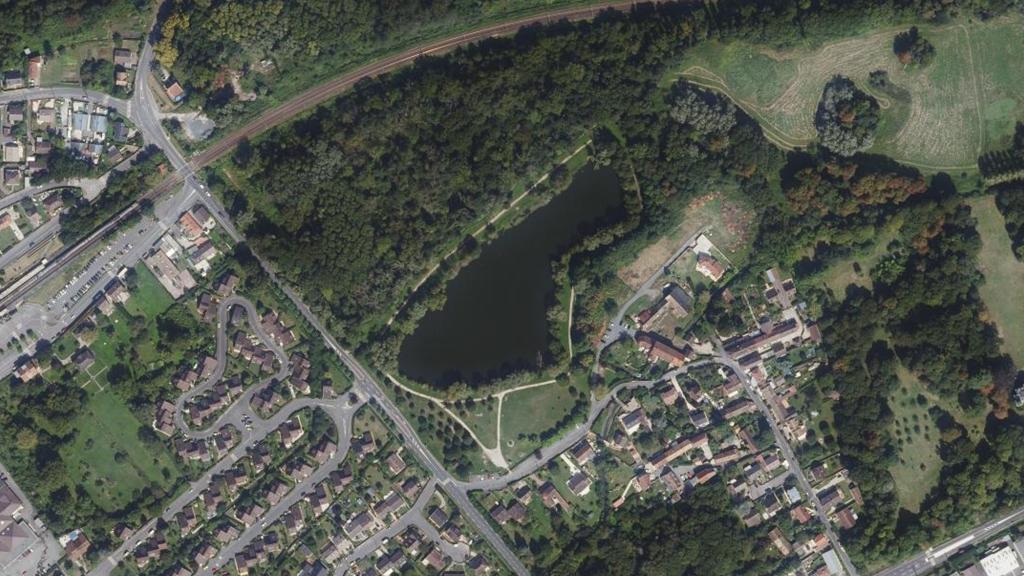 Vue aérienne des environs de Égly