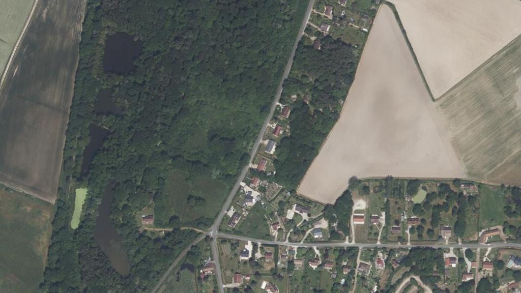 Vue aérienne des environs de Bouzy-la-Forêt