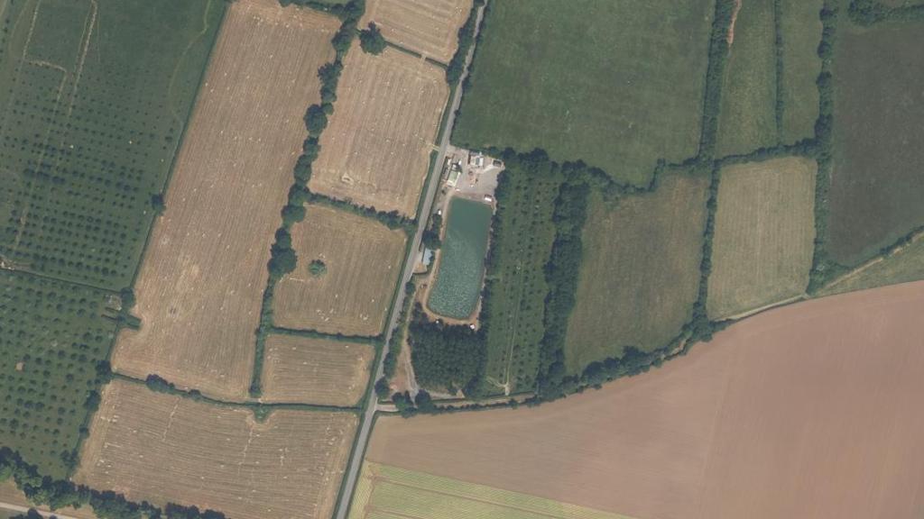 Vue aérienne des environs de Saint-Sylvain