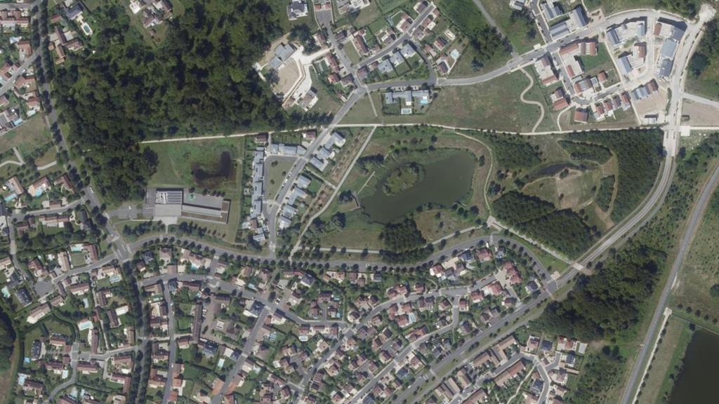 Vue aérienne de Étang des Grouettes