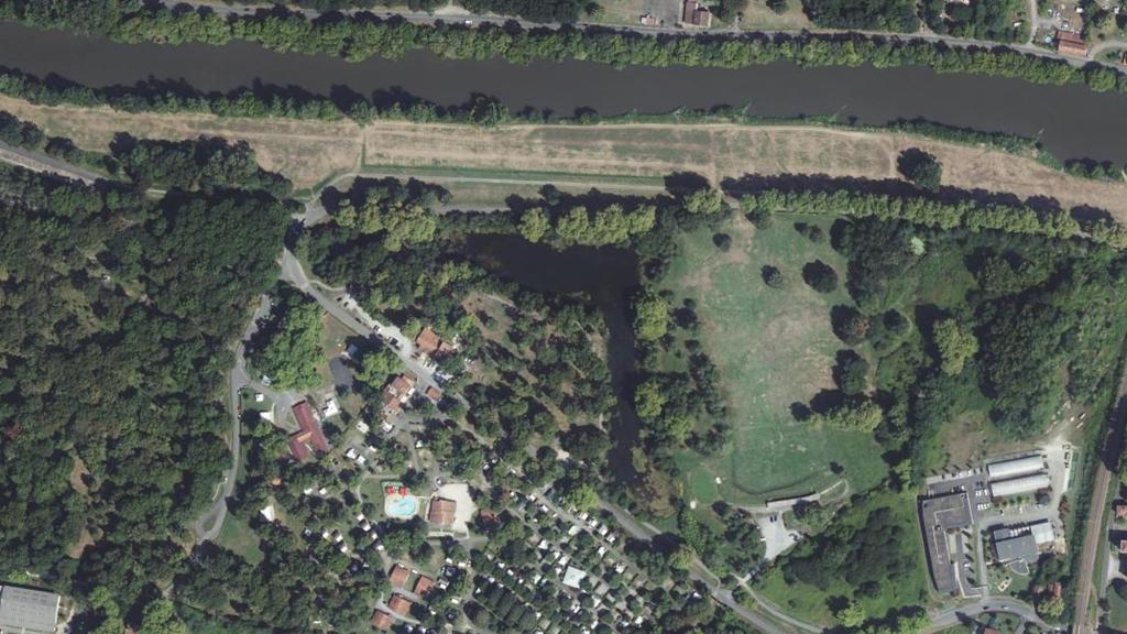 Vue aérienne des environs de Dax