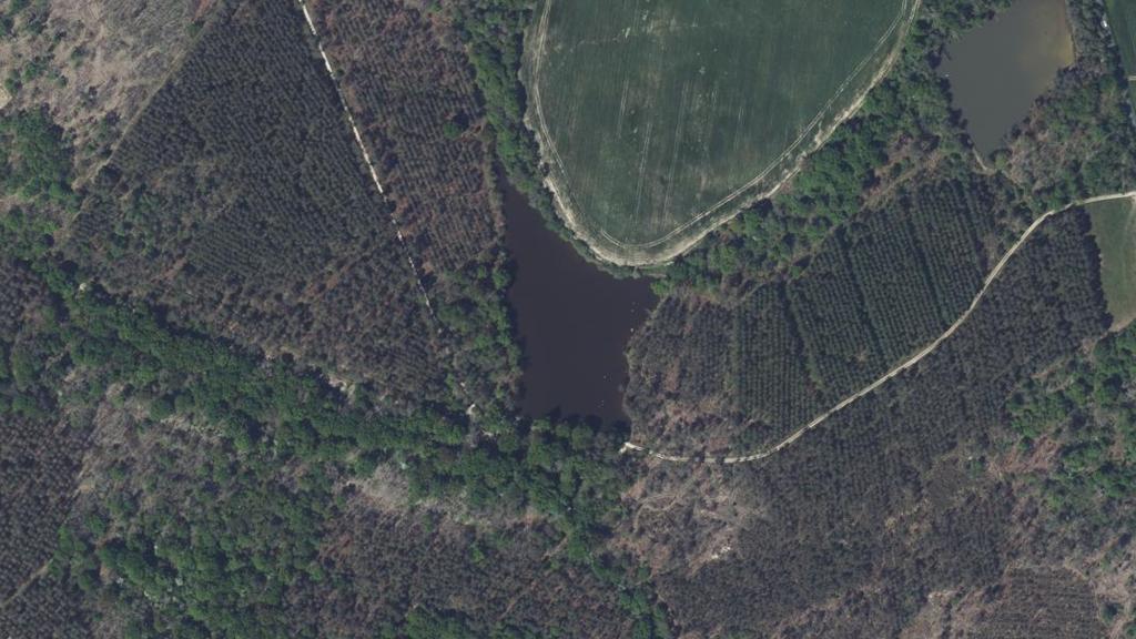 Vue aérienne de Étang du Bouvier