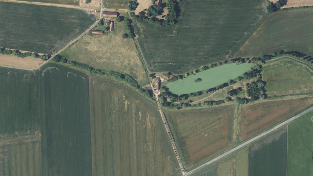 Vue aérienne des environs de Boucé