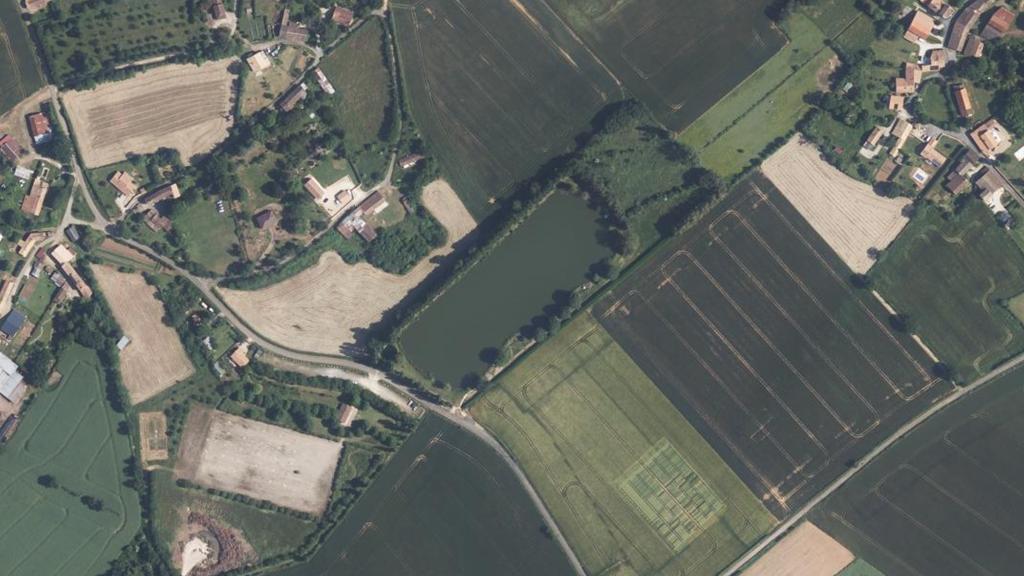 Vue aérienne de Étang du Moulin (Rouillé)