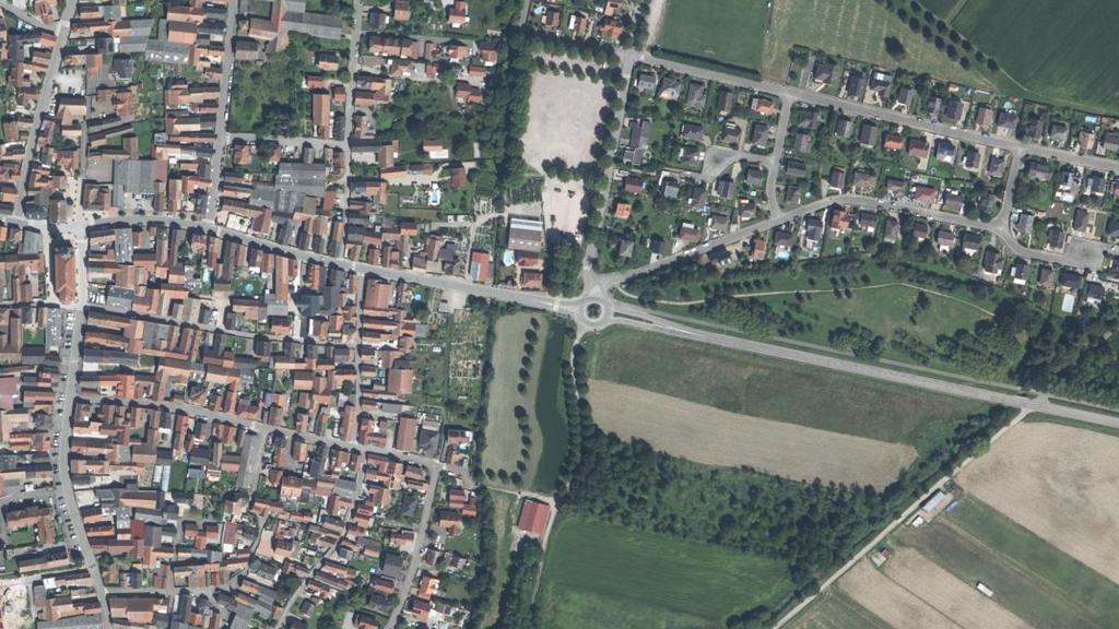 Vue aérienne de Étang du Oberhanfbach