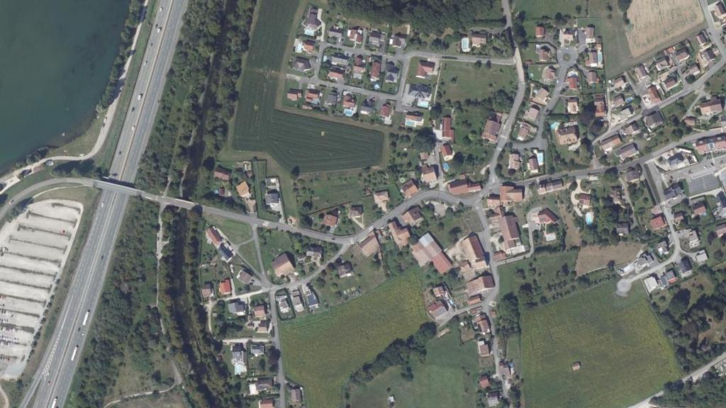 Vue aérienne des environs de Bart