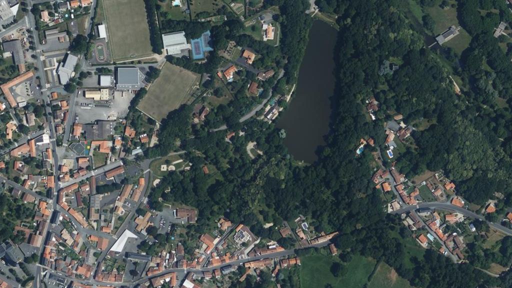 Vue aérienne des environs de Beaufou