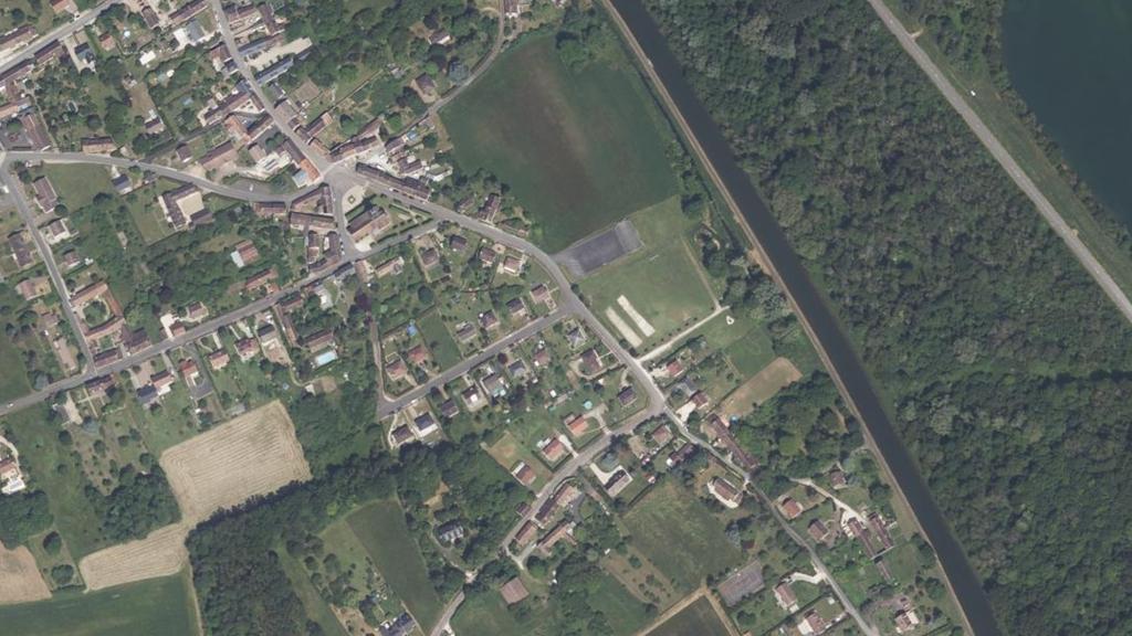 Vue aérienne des environs de Nargis