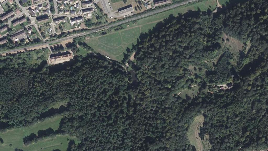 Vue aérienne de Étang du Schlosswald