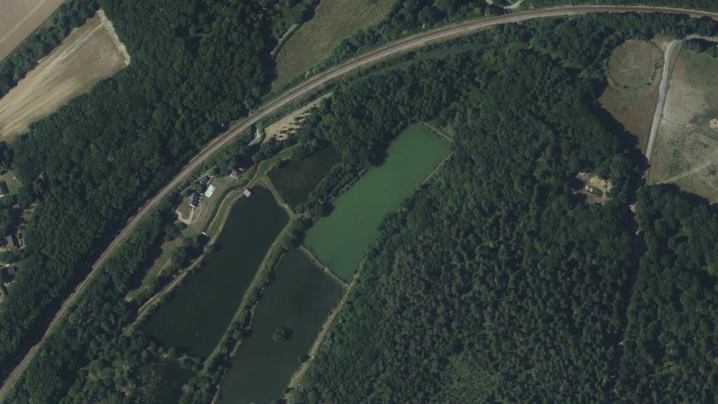 Vue aérienne de Étang (Eure)