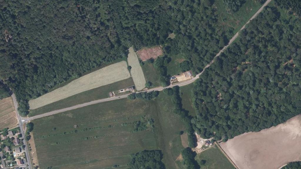 Vue aérienne de Étang Forêt d'Eloie