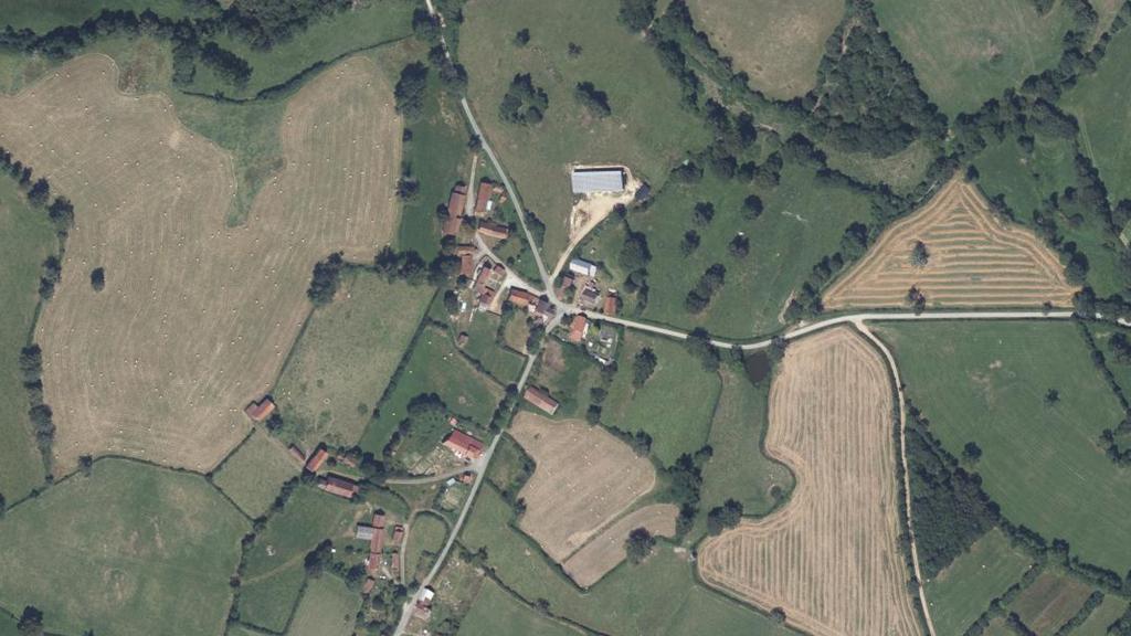 Vue aérienne des environs de Sannat