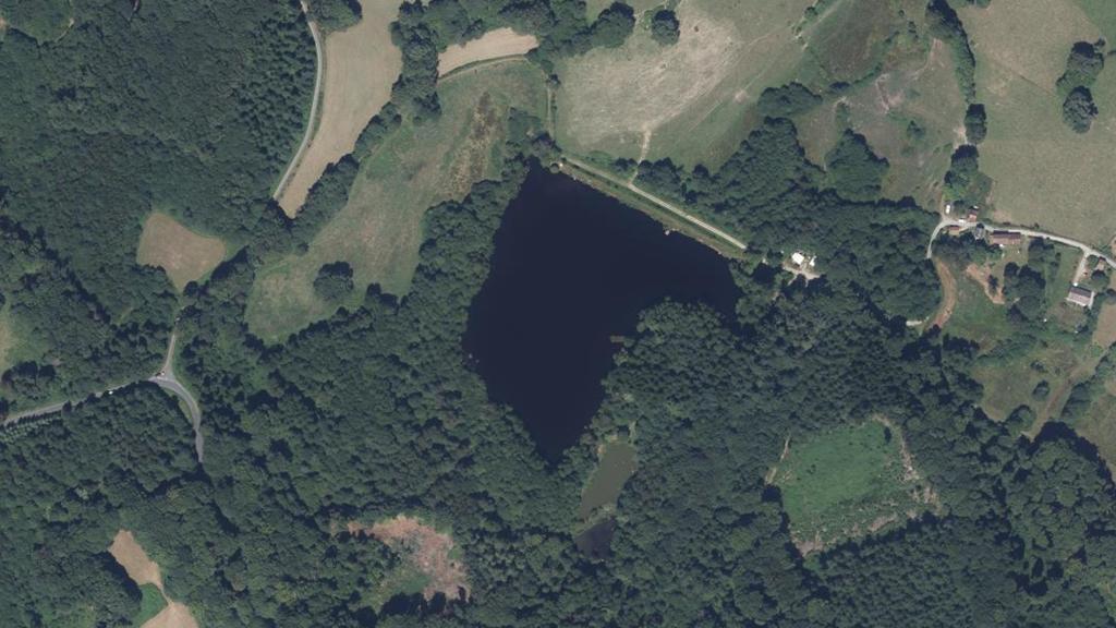 Vue aérienne des environs de Sardent