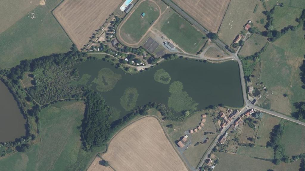 Vue aérienne des environs de Châteaumeillant