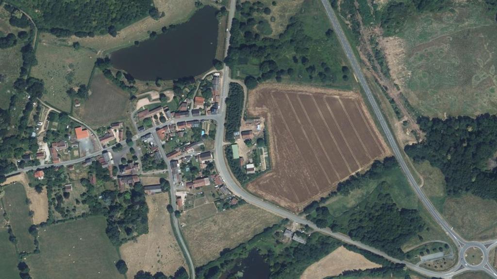Vue aérienne de Étang municipal de Courçay