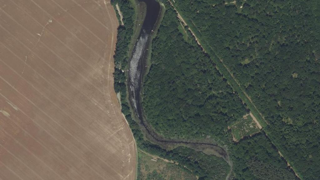 Vue aérienne de Étang Saint-Michel