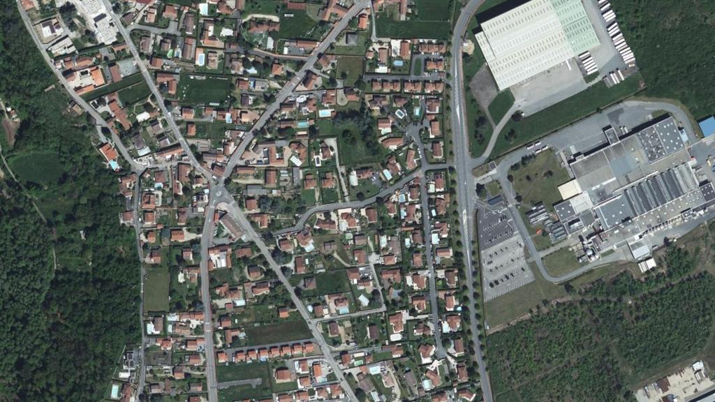 Vue aérienne de Étangs d'Andrézieux Bouthéon
