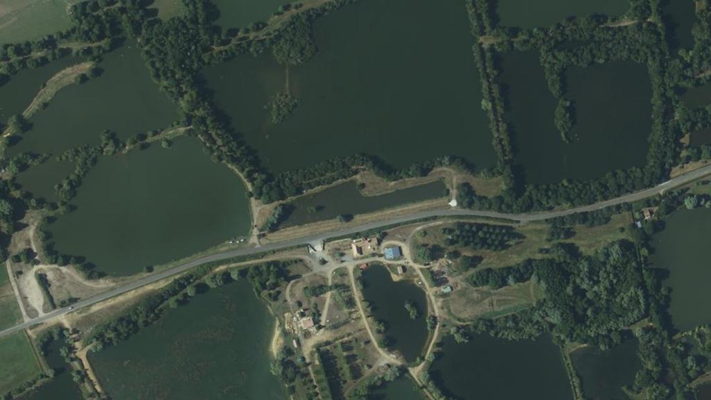 Vue aérienne de Étangs de Cintray