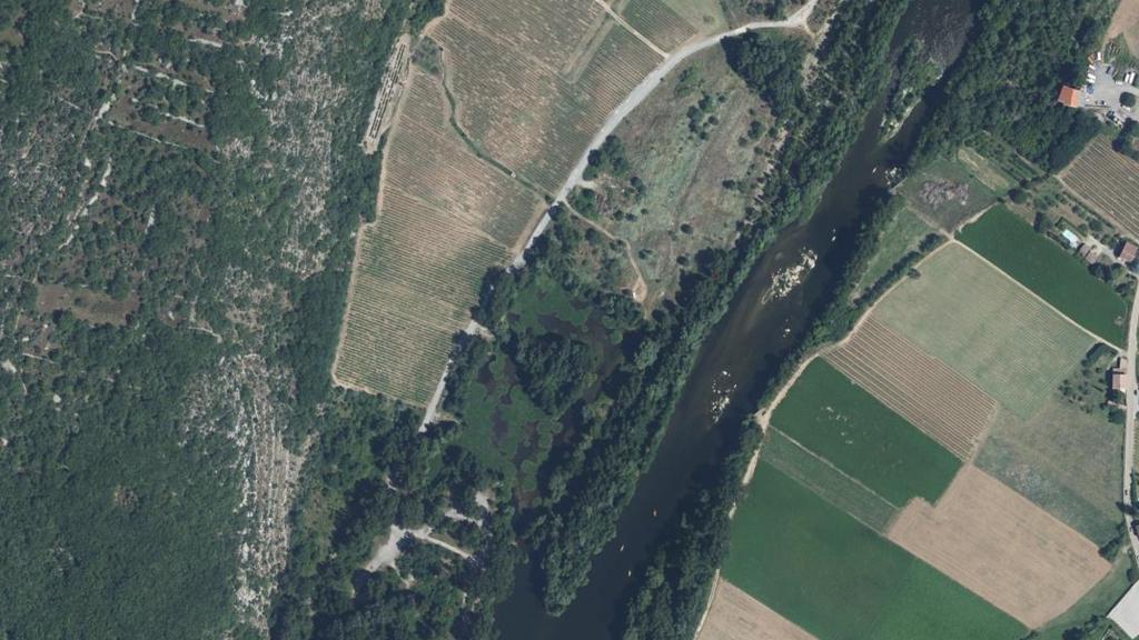 Vue aérienne de Étangs de Lanas