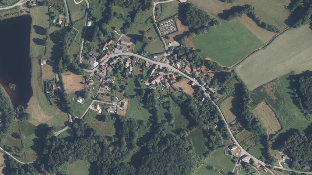 Vue aérienne des environs de Savennes