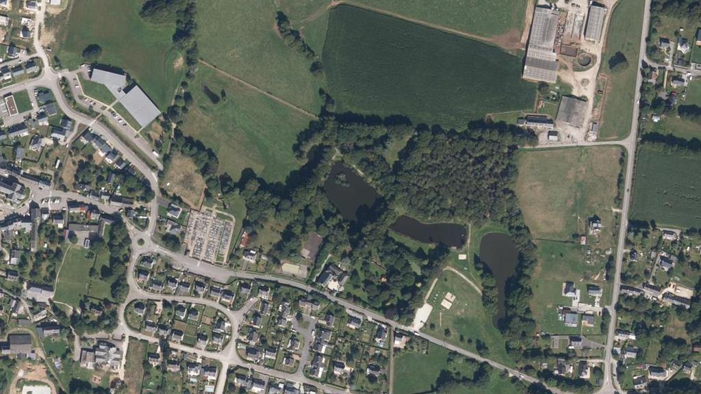 Vue aérienne des environs de Plaudren