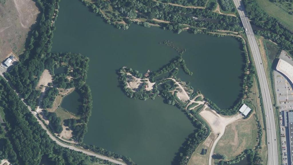 Vue aérienne de Étangs Haumont