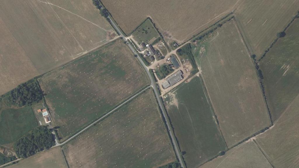 Vue aérienne des environs de Bélâbre
