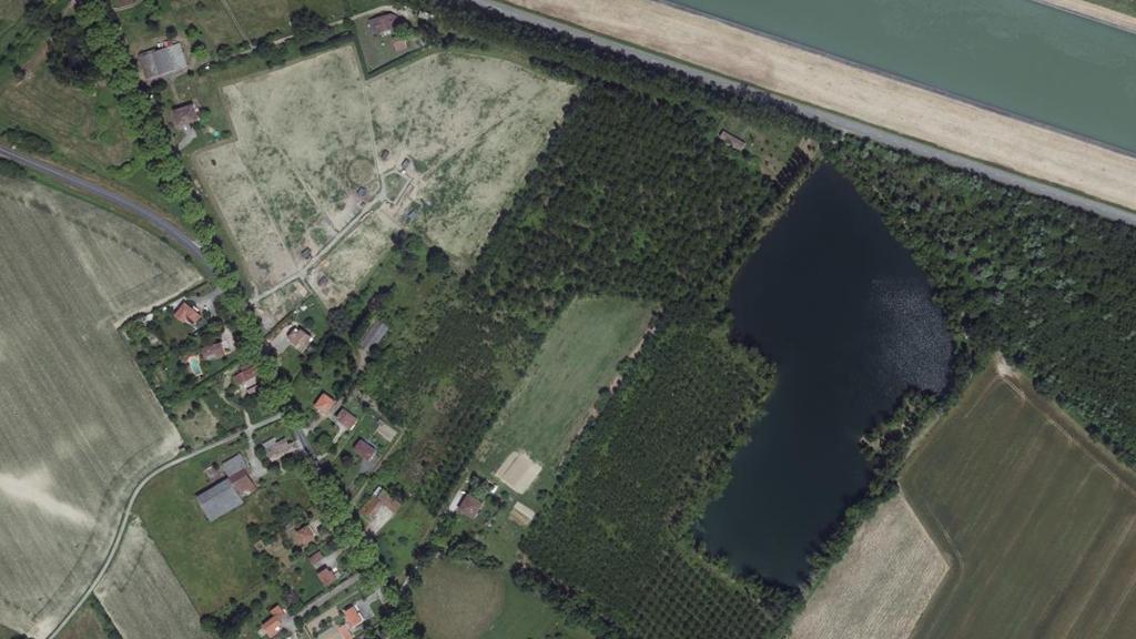 Vue aérienne des environs de Valence