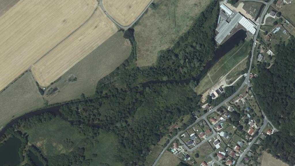 Vue aérienne de Gravière 3 des Varennes