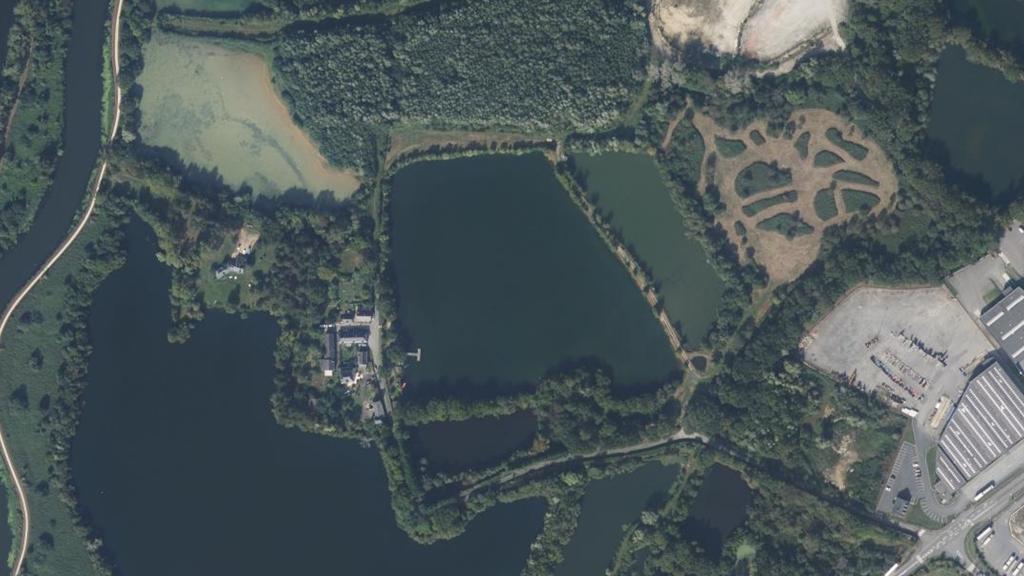 Vue aérienne de Gravières de la Piblais