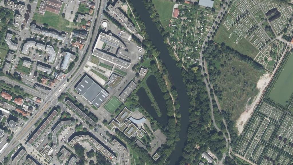 Vue aérienne de Kleinau