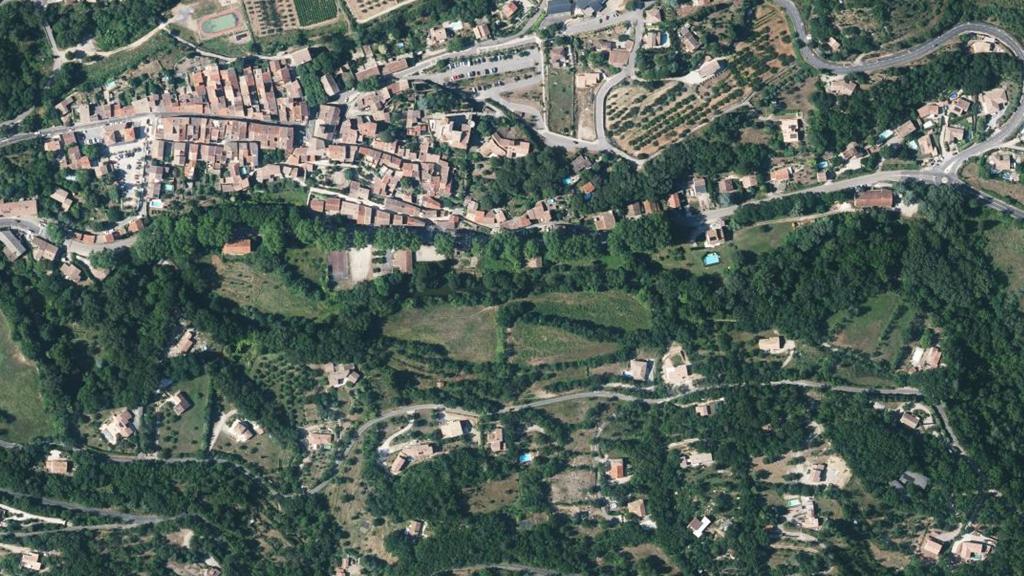 Vue aérienne de La brèze
