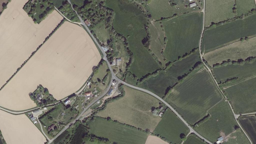Vue aérienne de La Corbine