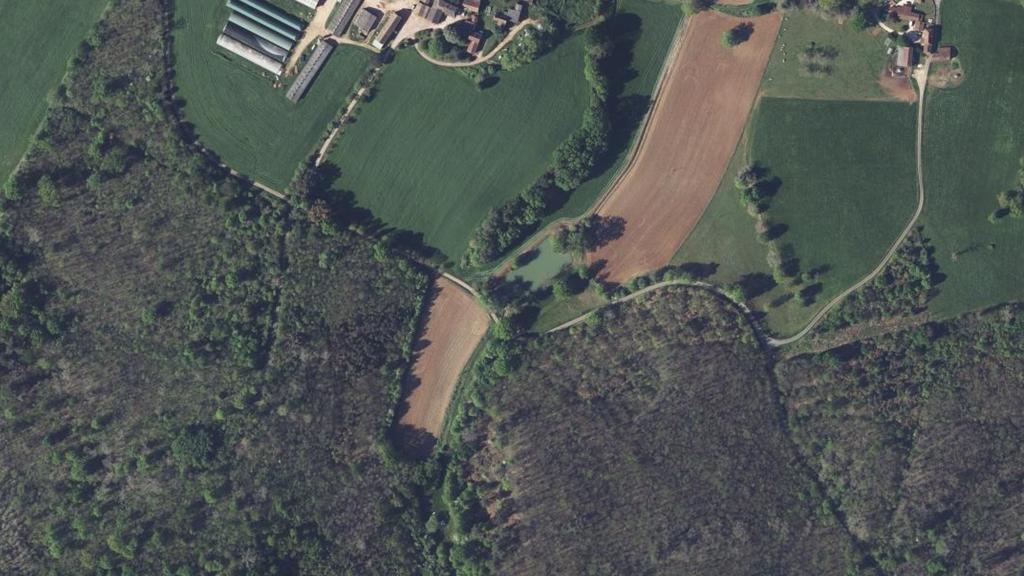 Vue aérienne de La Couze