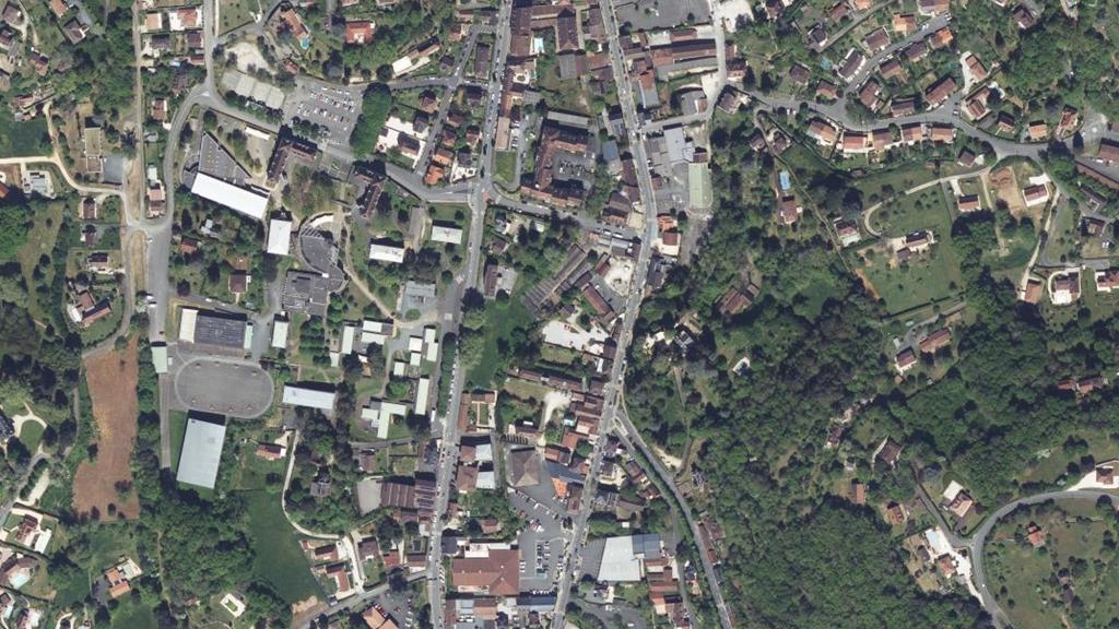 Vue aérienne de La Cuze