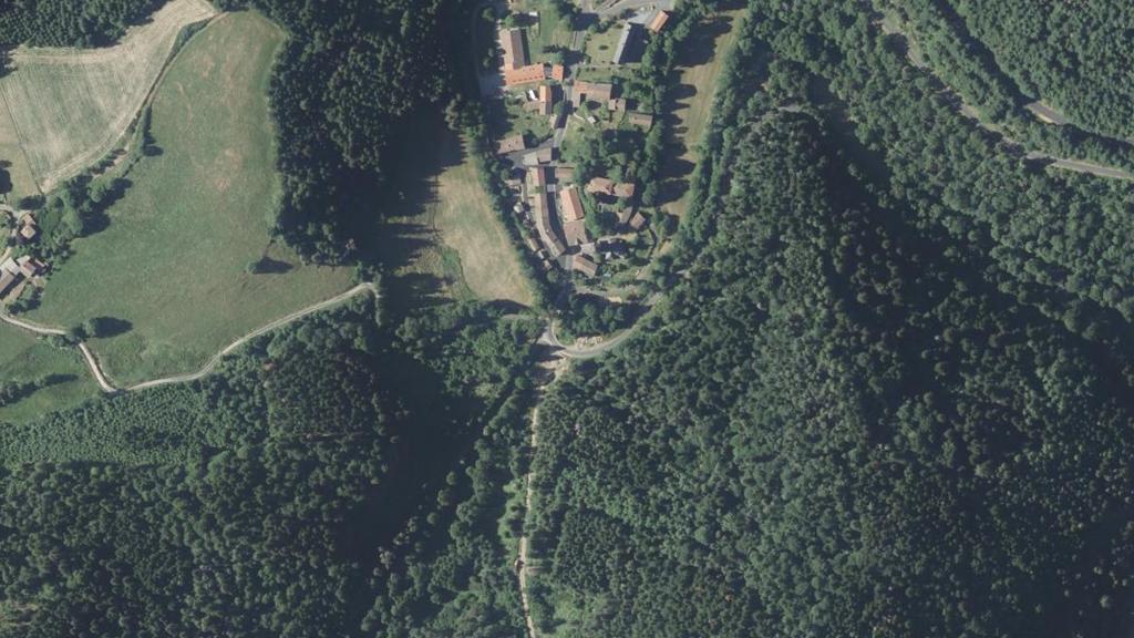 Vue aérienne des environs de Novacelles