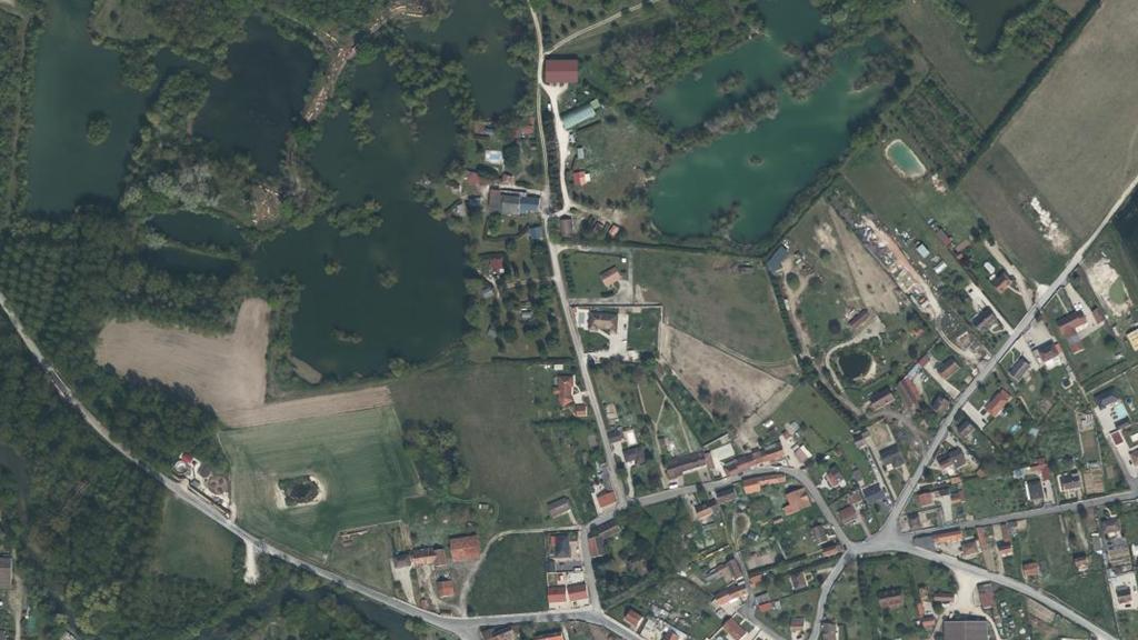 Vue aérienne des environs de Saint-Just-Sauvage