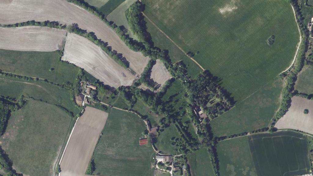 Vue aérienne de La Gardonnette