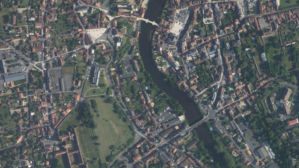 Vue aérienne de La Gartempe