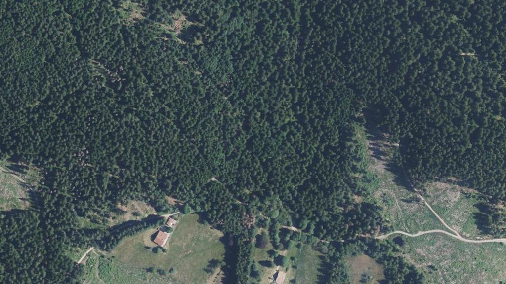 Vue aérienne de La Jamagne