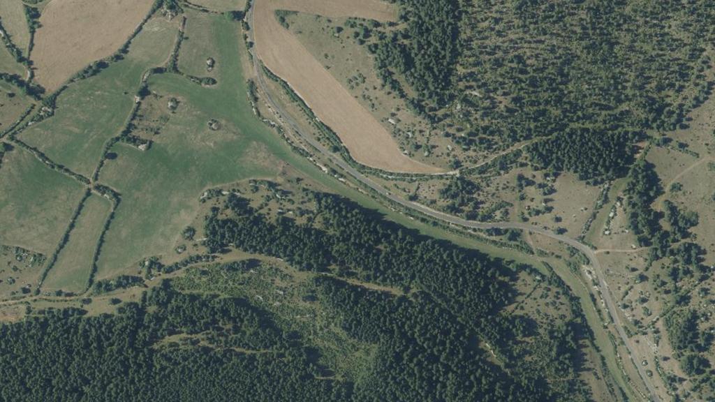 Vue aérienne de La Jonte