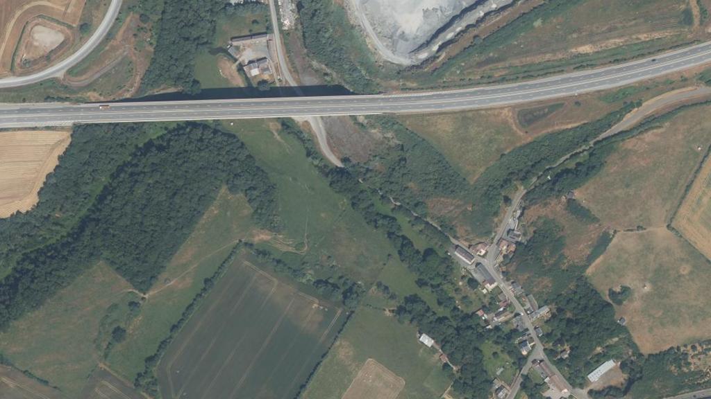 Vue aérienne des environs de Fresney-le-Puceux