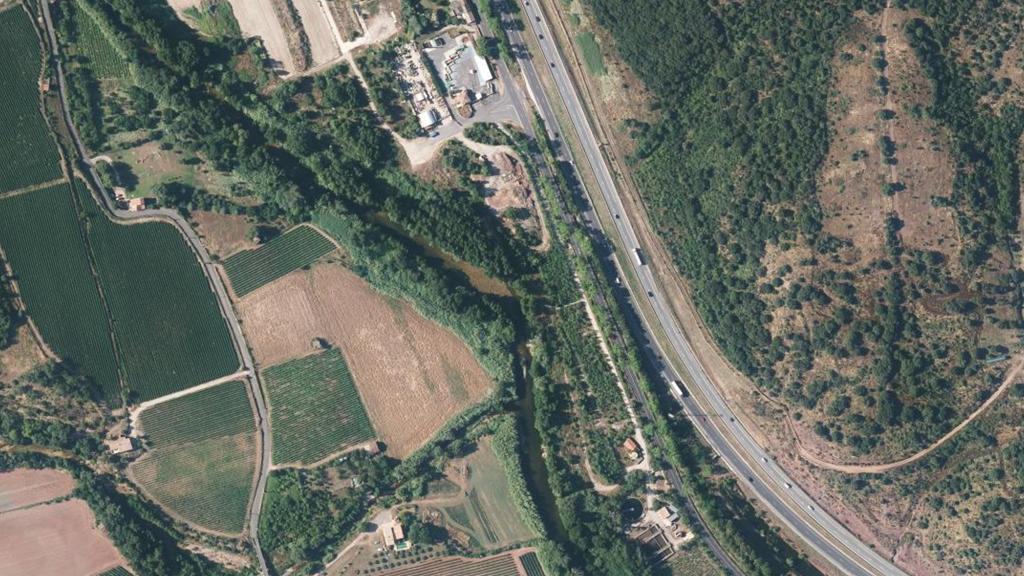 Vue aérienne de La lergue