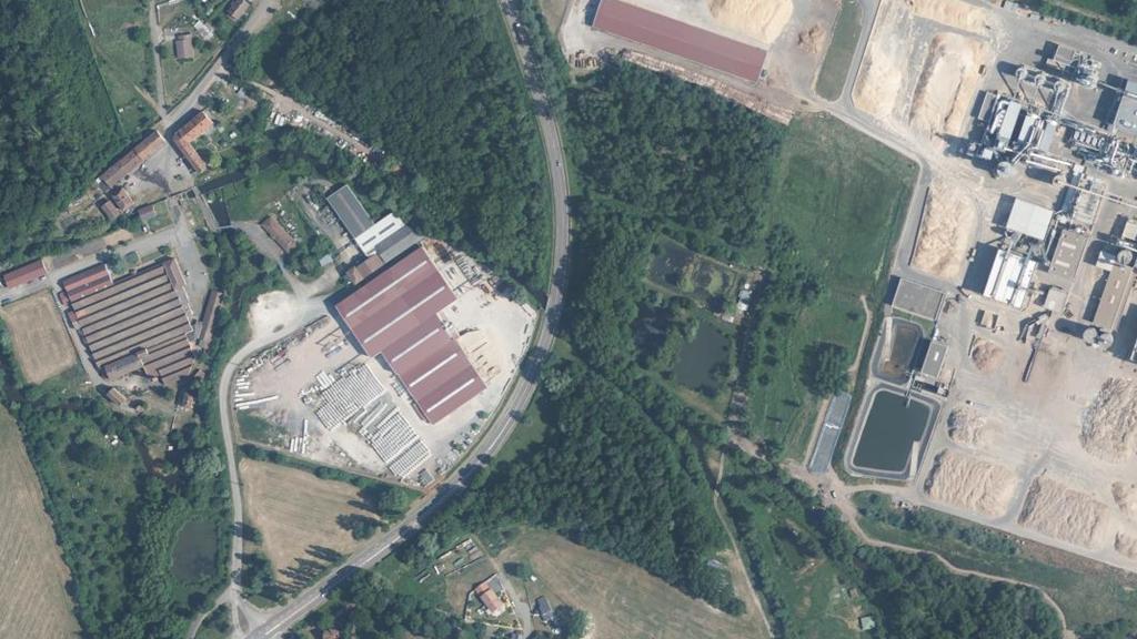 Vue aérienne de La Mortagne