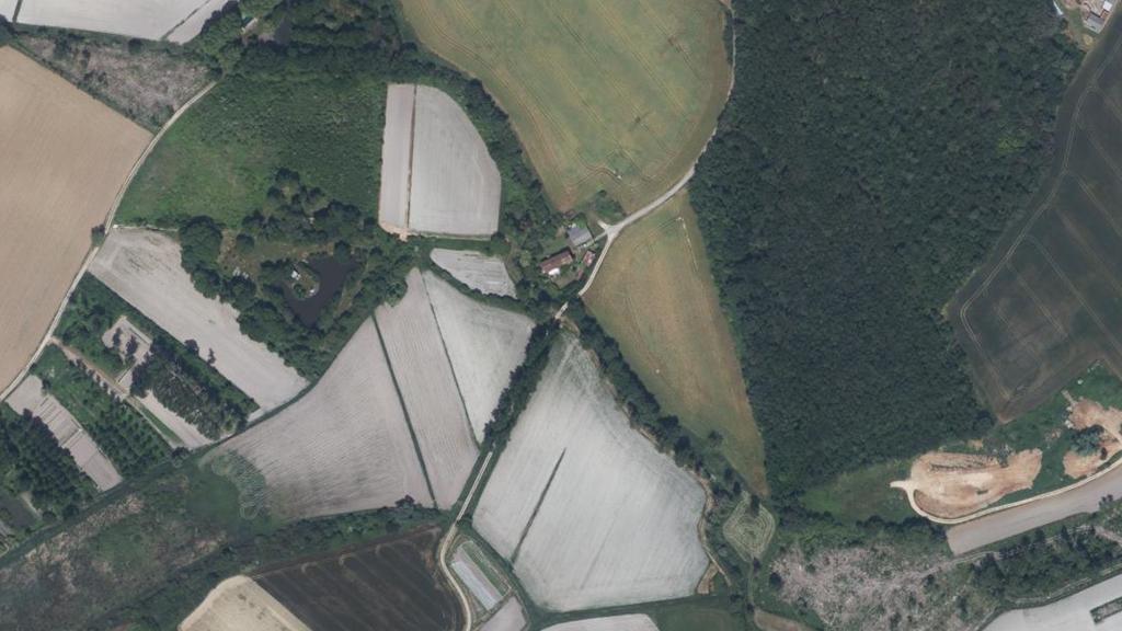 Vue aérienne des environs de Chabournay