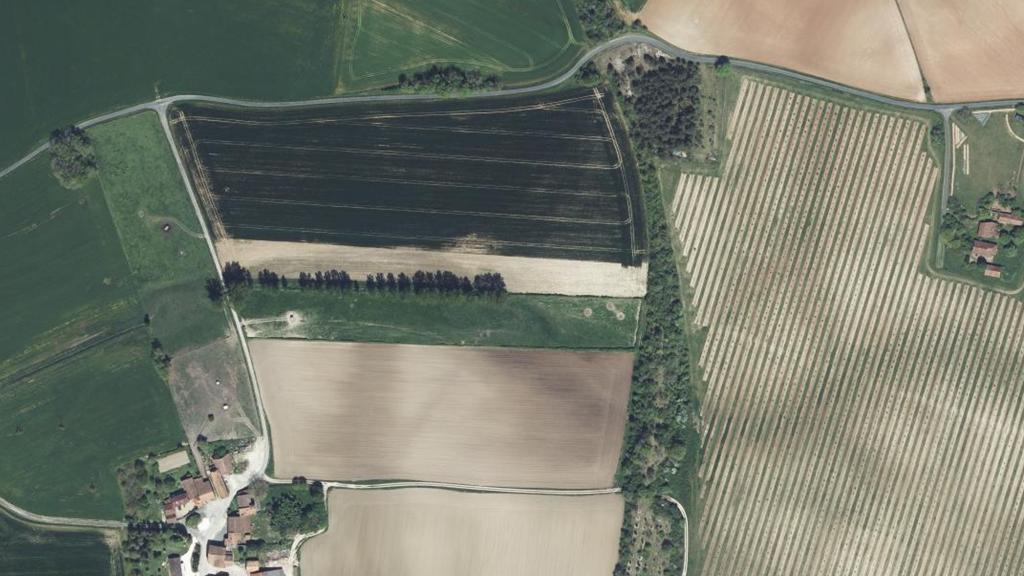 Vue aérienne de La Pude