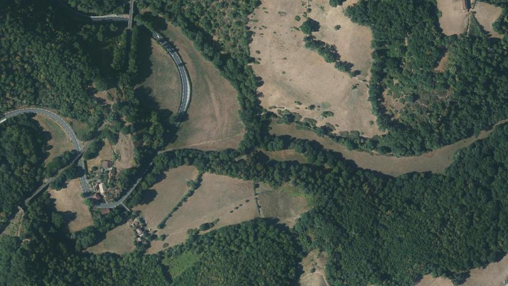 Vue aérienne de La Rance
