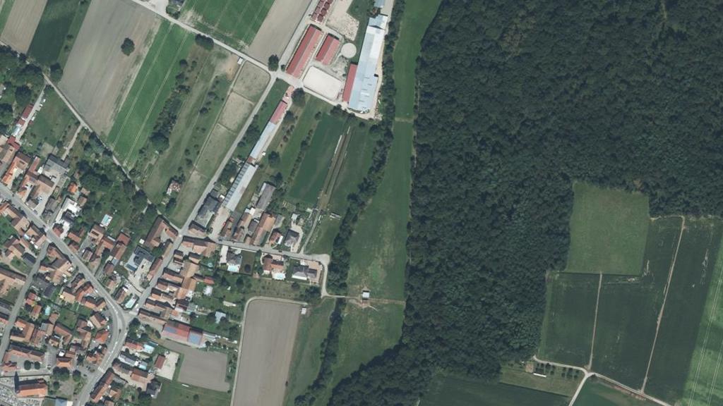 Vue aérienne des environs de Herbsheim
