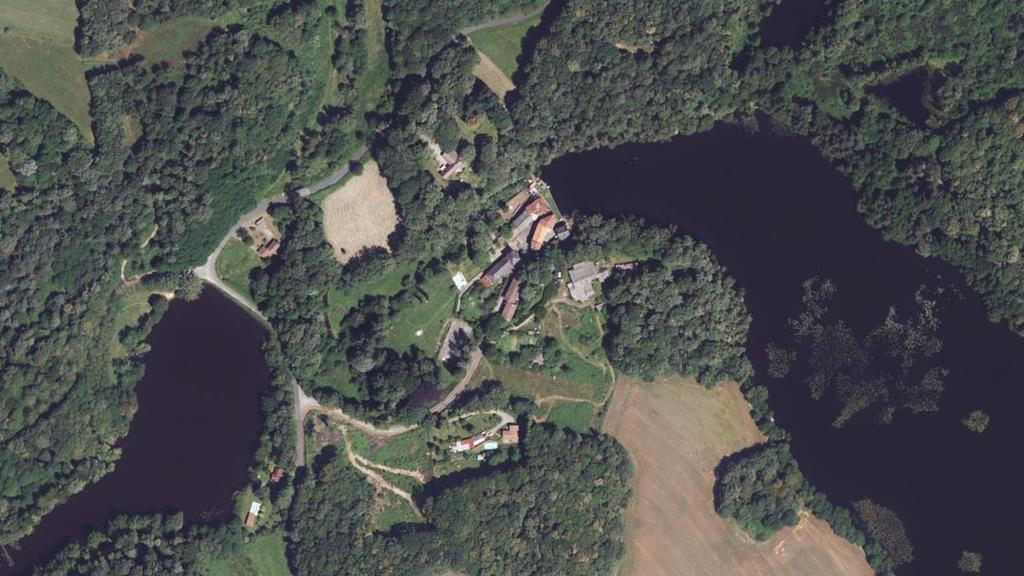 Vue aérienne de Lac Chateau Moulin
