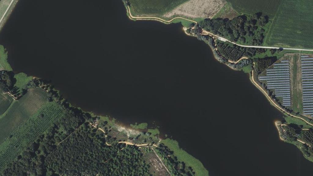 Vue aérienne de Lac d'Ages (Hagetmau)